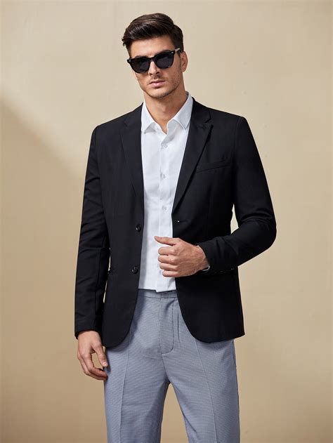 Shein Men Single Breasted Blazer Blazers For Men Blazer Mens