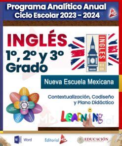 Planeaciones de Inglés Trimestrales 2023 2024 Analíticas