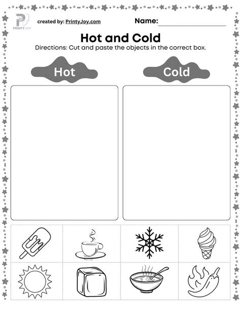 Free Hot And Cold Worksheets For Preschool Preschool Science Lessons Preschool Science