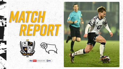 Match Report Port Vale Derby County Port Vale Fc