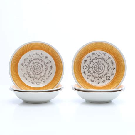 Gefle Djupa Tallrikar Sex St Keramik Maria Talets Andra H Lft Keramik Porslin