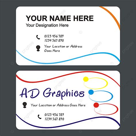 Professional Visting Card Vector Template Download On Pngtree