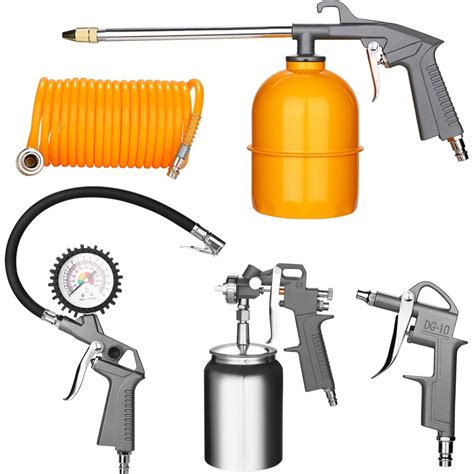 Набор пневмоинструмента DEKO DKSG05-1 5 предметов, краскораспылитель с ...
