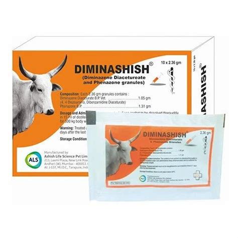 Diminazene Diaceturate Powder For Injection, Packaging Size: 2.36 Gm at ...