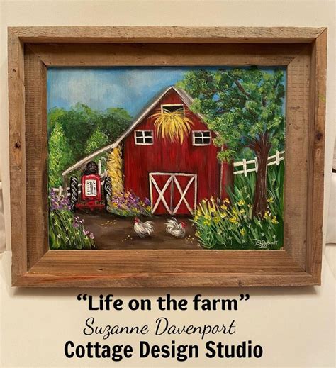 Red Barn Painting Red Barn Art Farm Painting Farm Art Red - Etsy | Red ...