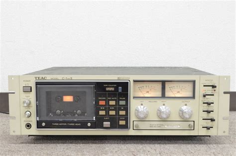 【やや傷や汚れあり】e 通電ok Teac ティアック C 1 Mkii Stereo Cassette Deck ステレオカセットデッキ