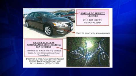 Police Searching For Hit And Run Driver Who Hit Cyclist In Nw Miami