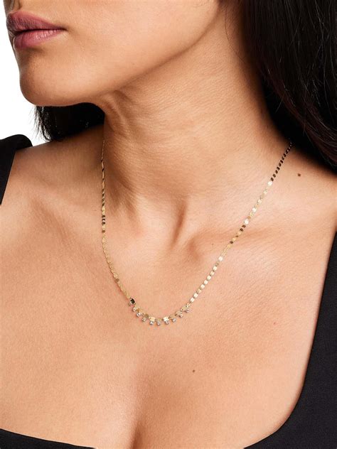 Lana Twenty Vol Nude Solo Zipper K Gold Diamond Necklace
