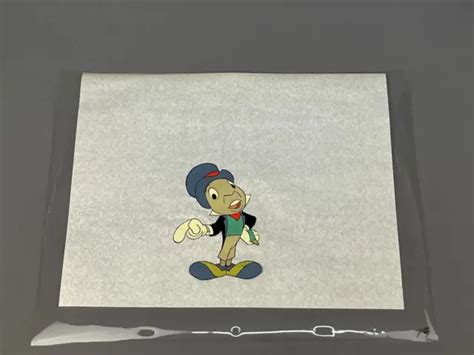 PINOCCHIO AND Jiminy Cricket Walt Disney Original Animation Production