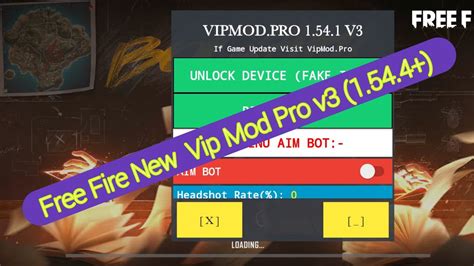 Ff New Vip Mod Pro V Antiban Hack Vip Mod Pro V