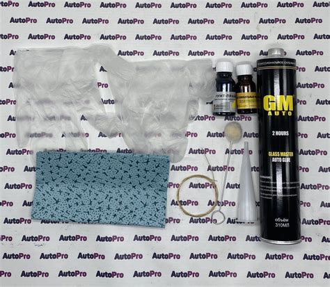 Набор для вклейки лобового стекла GM премиум клей-герметик/ клей ...