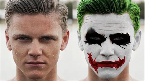 Batman Joker Face Makeup - Mugeek Vidalondon