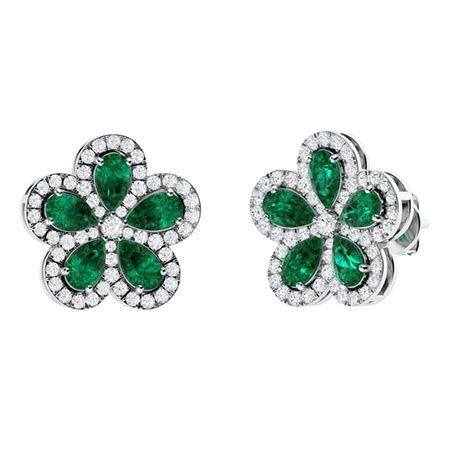 Emerald Earrings For Women | Earrings | Diamondere (Natural & Certified)
