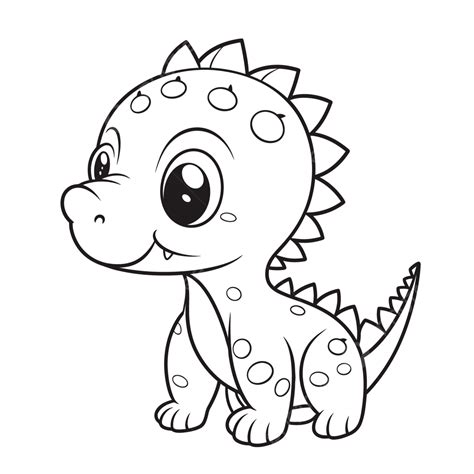 Cute Dinosaur Coloring Pages Baby Dinosaur Coloring Page