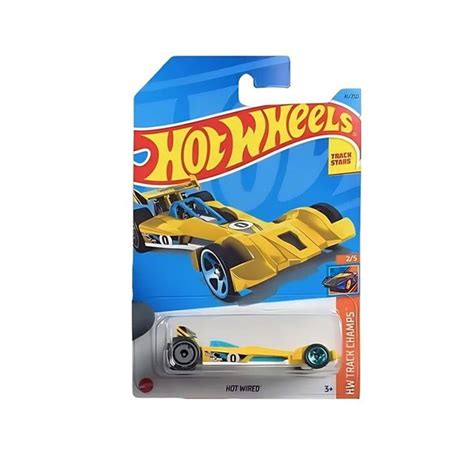 HKK Машинка металлическая игрушка Hot Wheels коллекционная модель Hot Wired желтый купить с