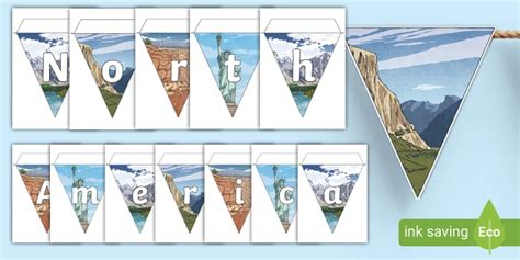 North America Display Bunting Twinkl Ks2 Teacher Made