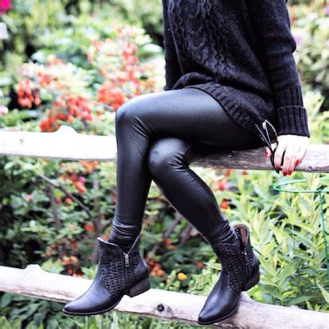 All Black Hot Leggings Fashion Autumn Winter Fashion