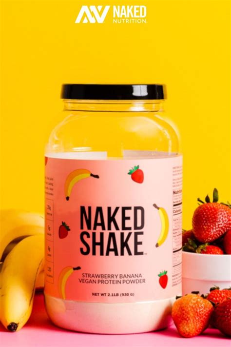 Strawberry Banana Protein Shake Naked Shake 30 Servings Vegan