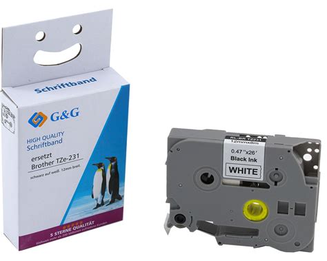 G&G Premium Schriftband Brother TZe-231 kompatibel