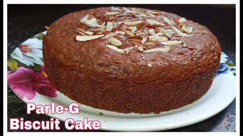 Parle G Biscuit Cake Recipe Eggless Chocolate Cake Without Oven Youtube