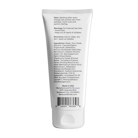 Barrier Cream for Incontinence Skin Protection | Because Market
