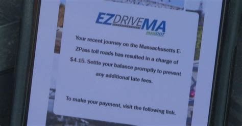 Drivers In Massachusetts Warned Of E Zpass Scam Claiming They Owe Unpaid Tolls Cbs Boston