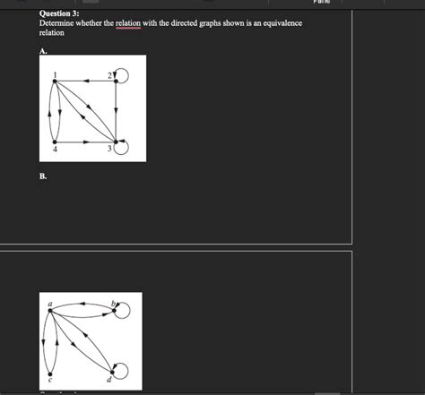 Solved Question 3 Determine Whether The Relation With The Chegg