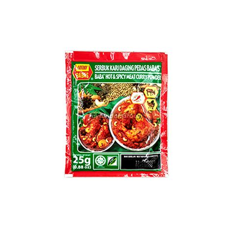 Baba S Hot Spicy Meat Curry Powder G Jaya Indah Grocer