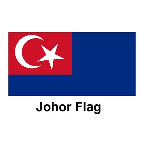 bendera johor johor flag cottonpolyester