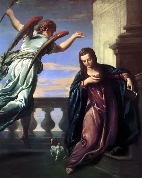 The Annunciation Paolo Veronese Annunciation Archangel