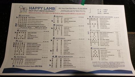 Happy Lamb Hot Pot Bellevue Menu At Julian Samuel Blog