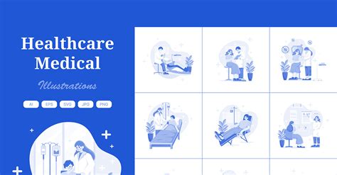 M Healthcare And Medical Illustration Pack