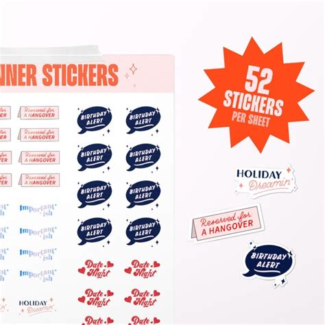 Tiny Bullet Journal Stickers Etsy
