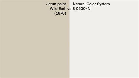 Jotun Paint Wild Earl Vs Natural Color System S N Side By