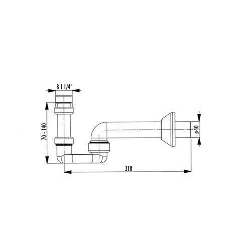 Sifon Za Bide Liv 32 Mm Spodnji Del Pvc Fi 40 Merkur Si