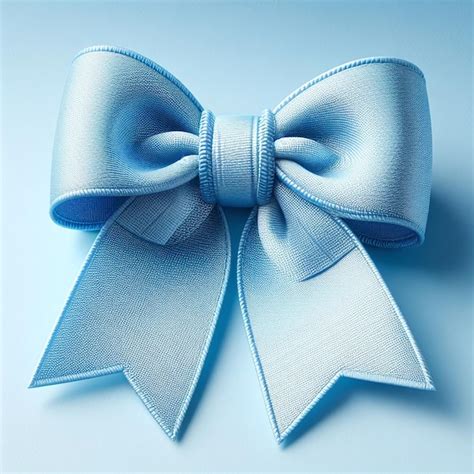 Premium Photo A Blue Bow With A Ribbon That Says Bow