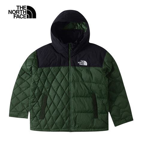 The North Face 北面 Ue男款綠色防潑水保暖可收納連帽羽絨外套83q3i0p Pchome 24h購物