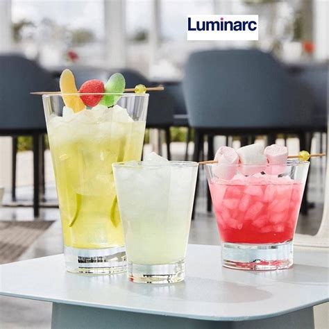 Luminarc Tempered Glass Mug Shetland Coffee Tea Cup Juice Hot Cold Water Drink Cawan Kaca Kopi