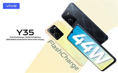 Vivo Y35, 8GB RAM, 128GB ROM - Agate Black: Buy Online at Best Price in ...