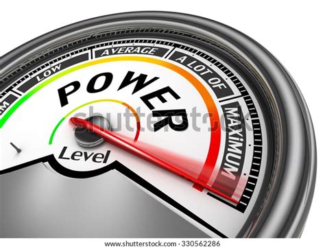 Power Level Conceptual Meter Indicate Maximum Ilustraci N De Stock