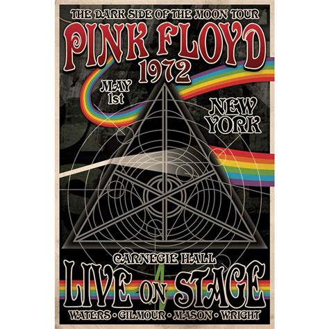 Pink Floyd The Dark Side Of The Moon Tour [new York 1972] Poster