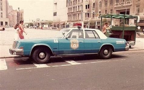 Philadelphia Police Cruiser Near 8th And Market Streets 1985 Police