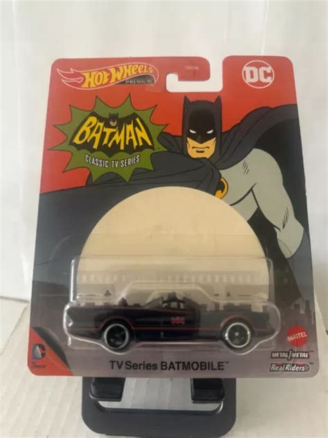 Hot Wheels Dc Batman Classic Tv Series Batmobile Real Riders A Picclick Uk