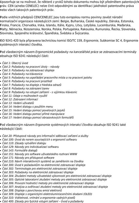 ČESKÁ TECHNICKÁ NORMA - PDF Stažení zdarma