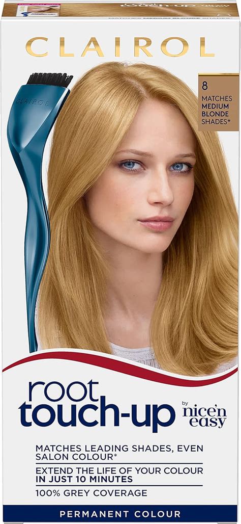 Clairol Root Touch Up Permanent Hair Dye Medium Blonde Amazon Co