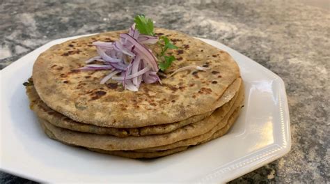 Pyaaz Paratha Recipe Onion Stuffed Indian Flatbread How To Make