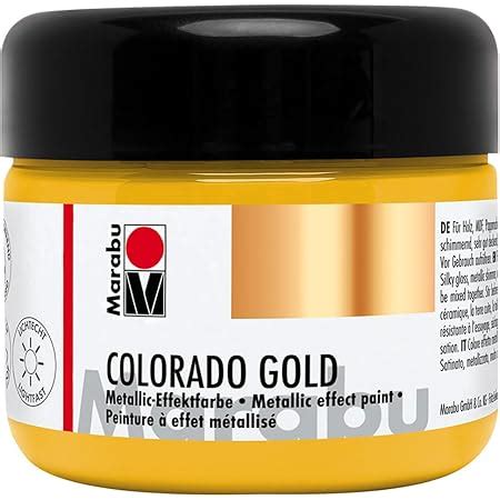 Viva Decor Maya Gold Gold Ml Gl Nzende Metallic Farben Zum