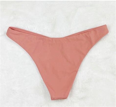 NWT Onia Chiara Bikin Bottom Womens Size Large Nude Pinkish Swim Full Coverage EBay