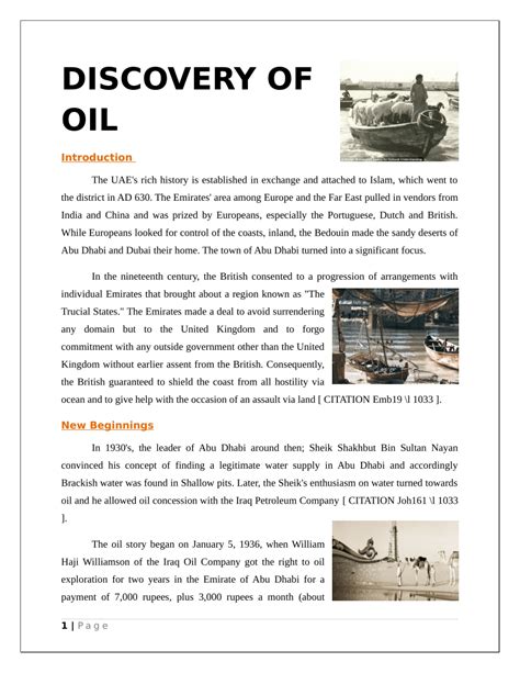 (PDF) DISCOVERY OF OIL