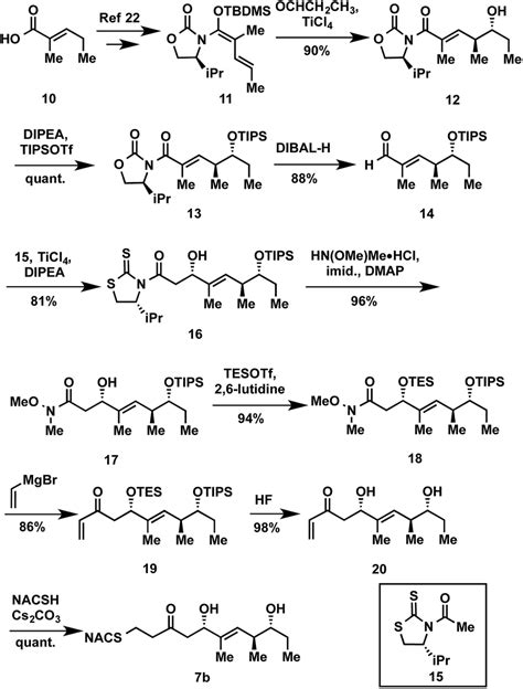 Exemplary synthesis of thioether 7b | Download Scientific Diagram